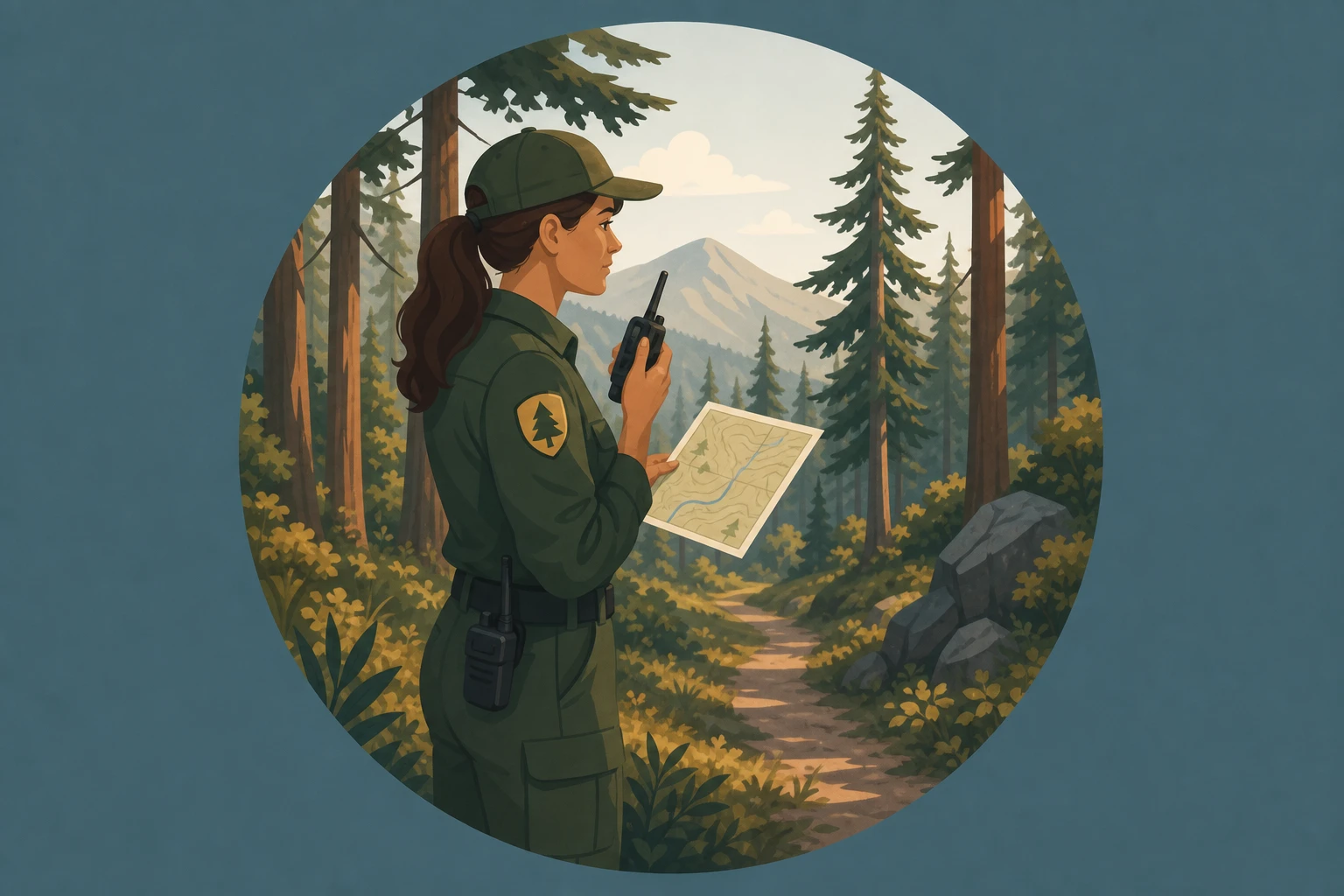 Illustration pour un CV de Garde forestier