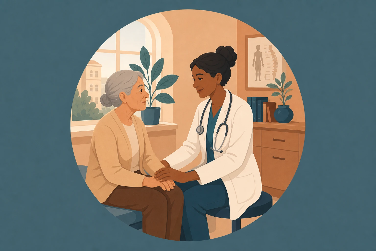 Illustration pour un CV de Gériatre