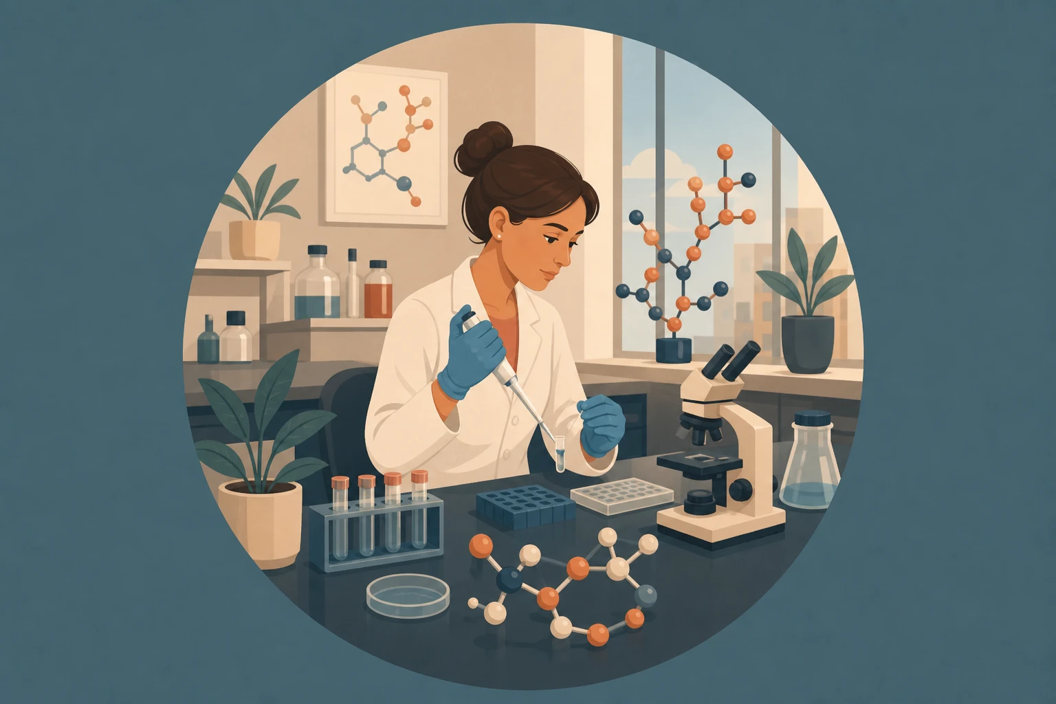 Illustration pour un CV de Glycobiologiste