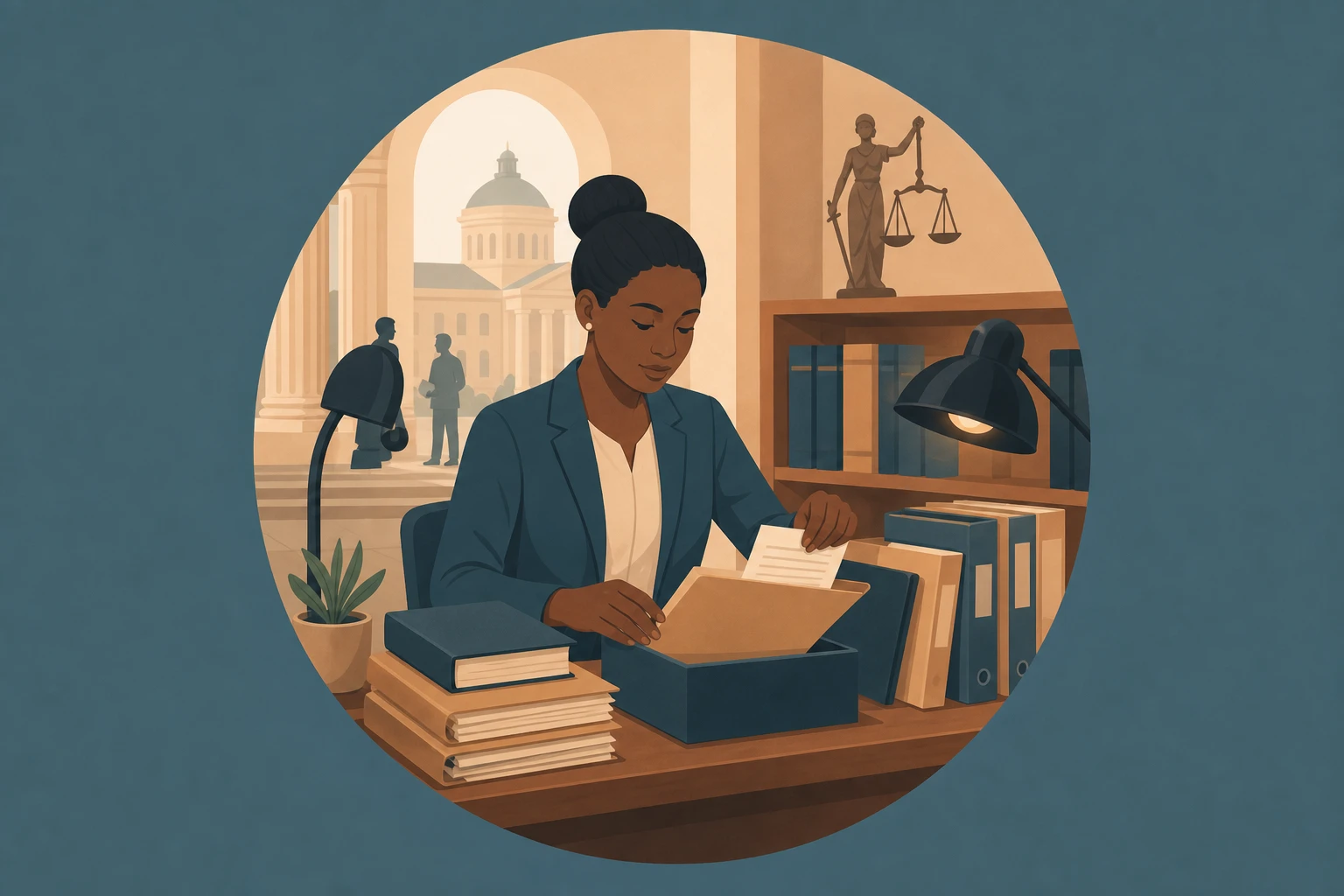 Illustration pour un CV de Greffier