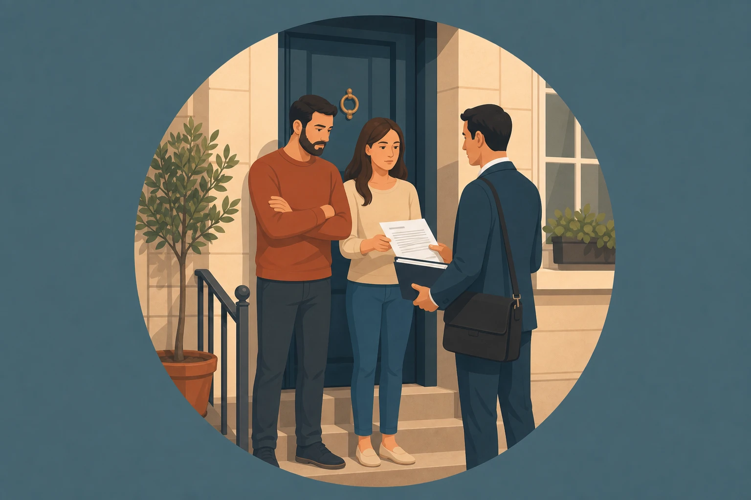 Illustration pour un CV de Huissier