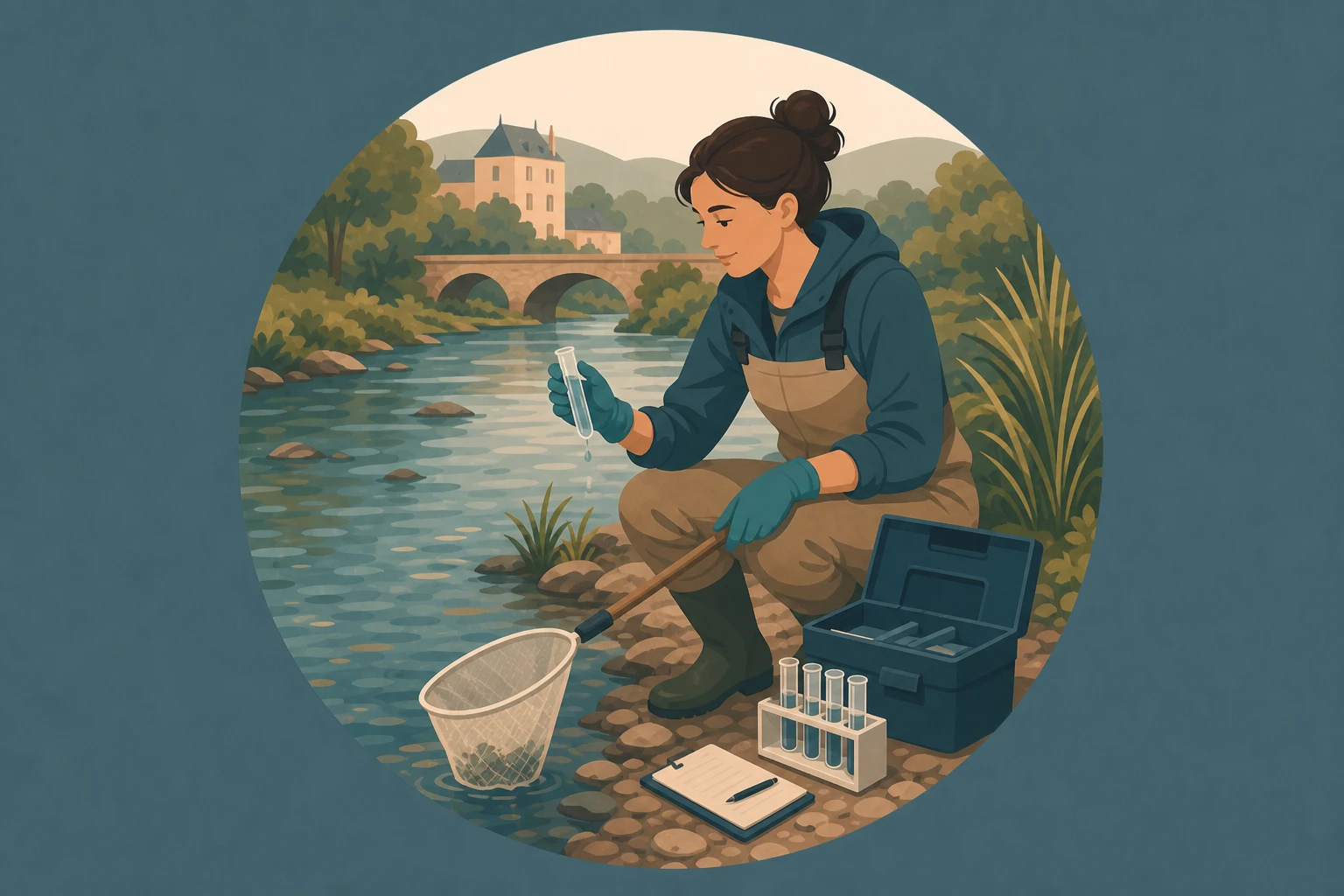 Illustration pour un CV de Hydrobiologiste