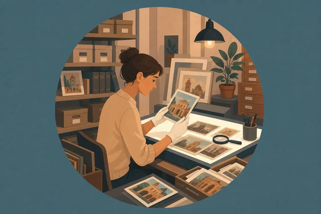 Illustration pour un CV de Iconographe