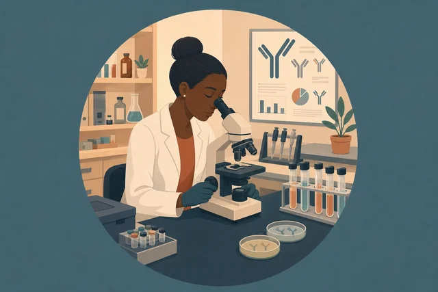 Illustration pour un CV de Immunologiste