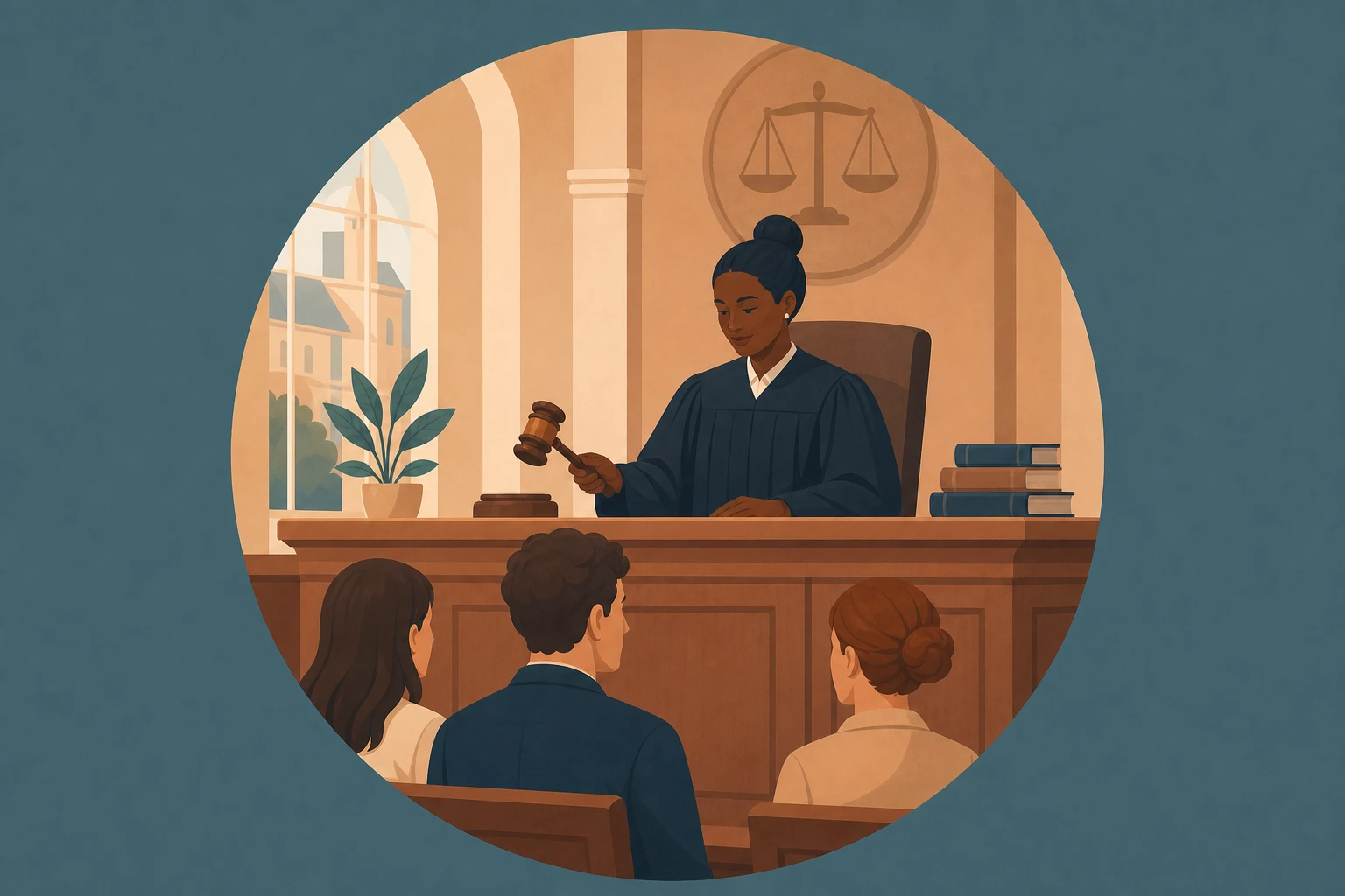 Illustration pour un CV de Magistrat
