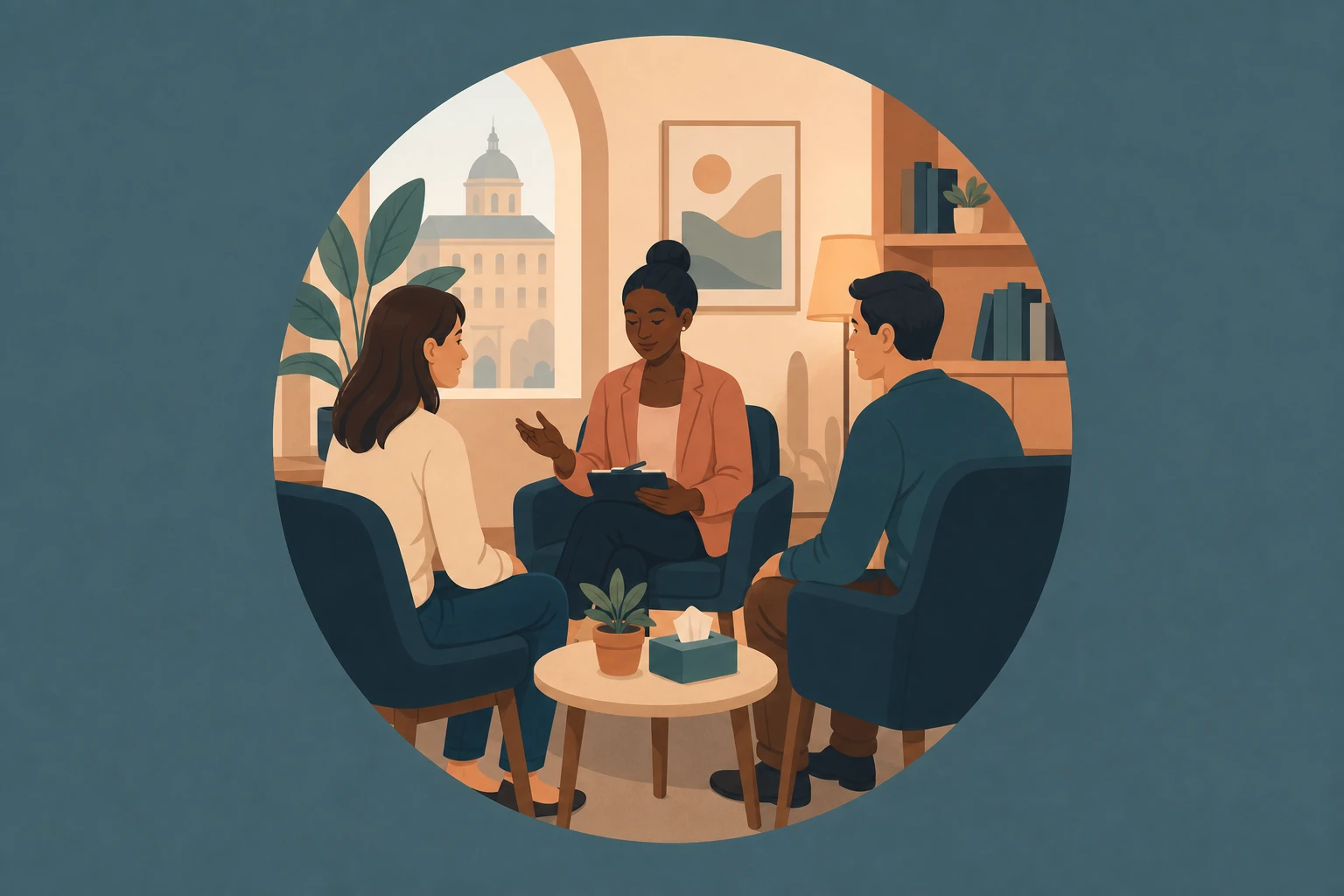 Illustration pour un CV de Médiateur familial