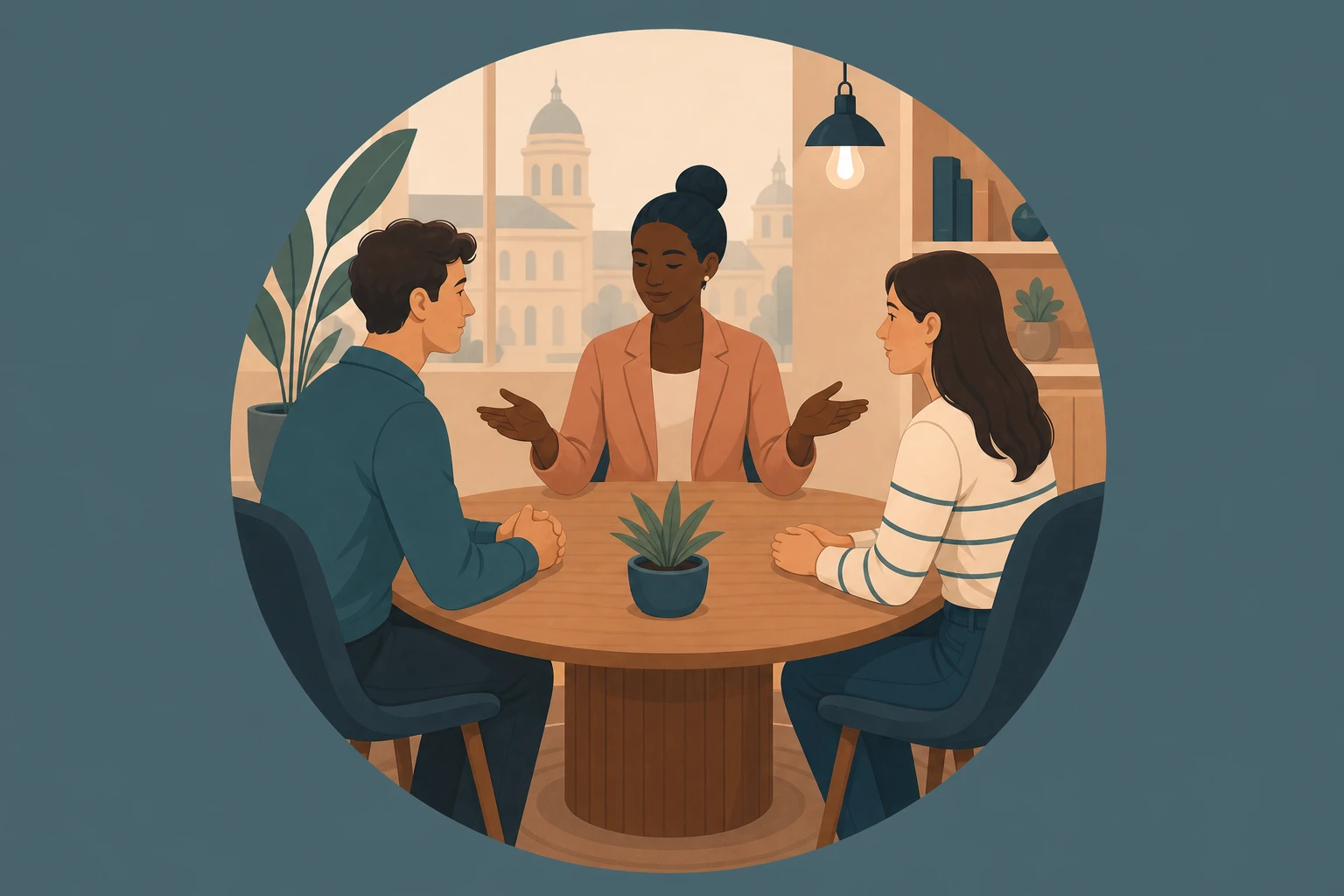 Illustration pour un CV de Médiateur
