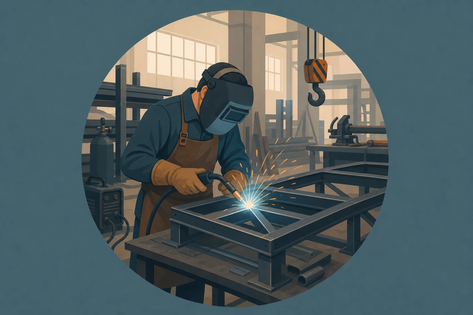 Illustration pour un CV de Métallier
