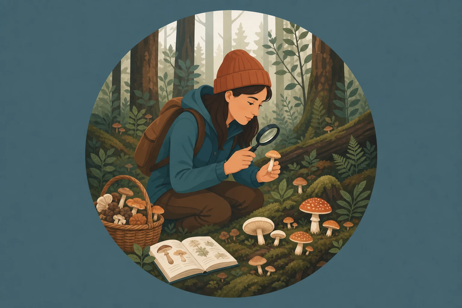 Illustration pour un CV de Mycologue