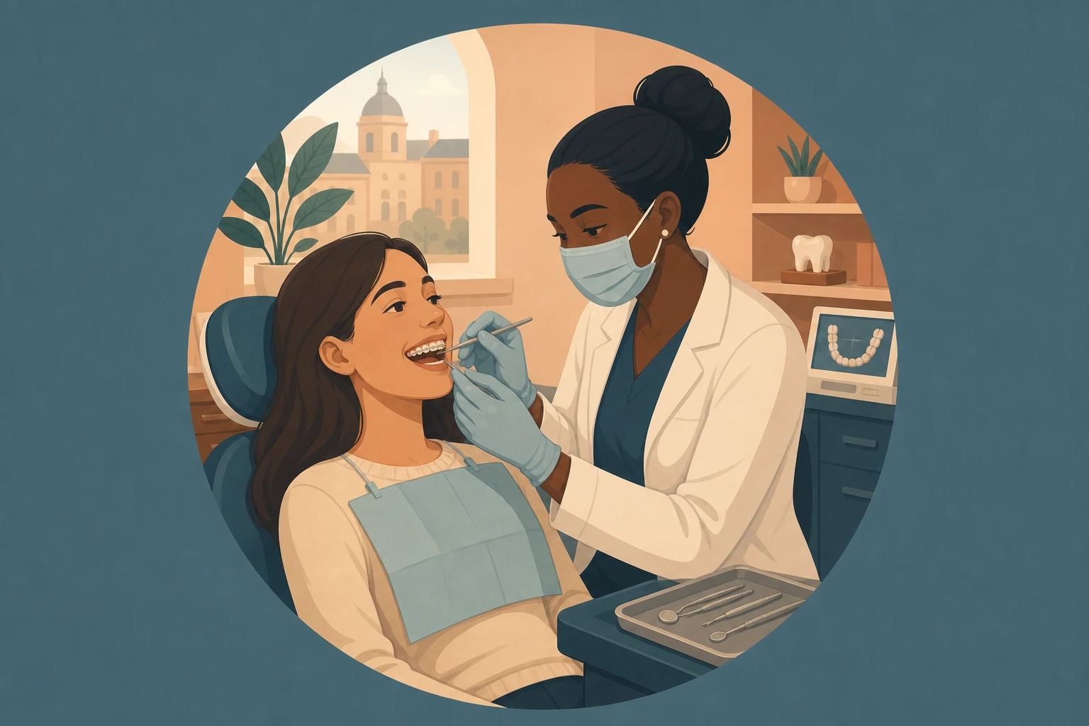 Illustration pour un CV de Orthodontiste