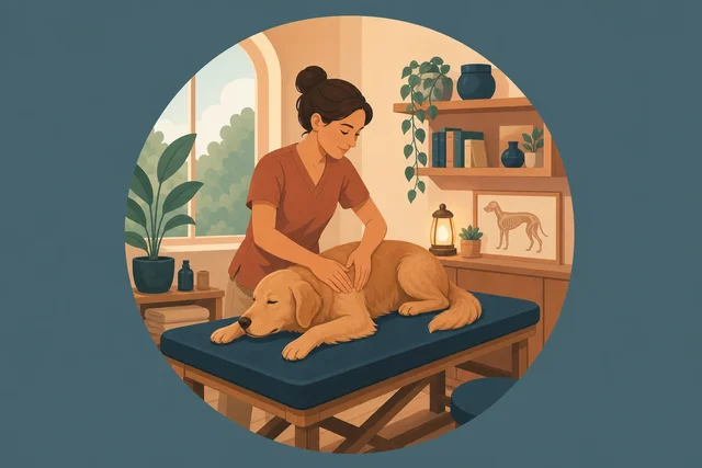 Illustration pour un CV de Ostéopathe animalier