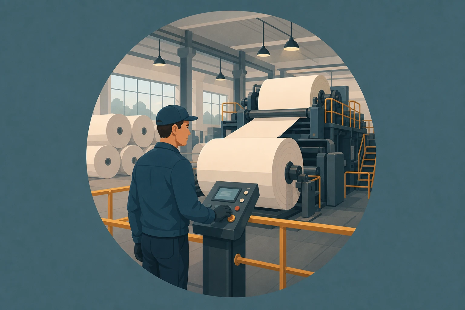 Illustration pour un CV de Papetier