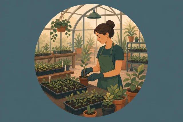 Illustration pour un CV de Pépiniériste