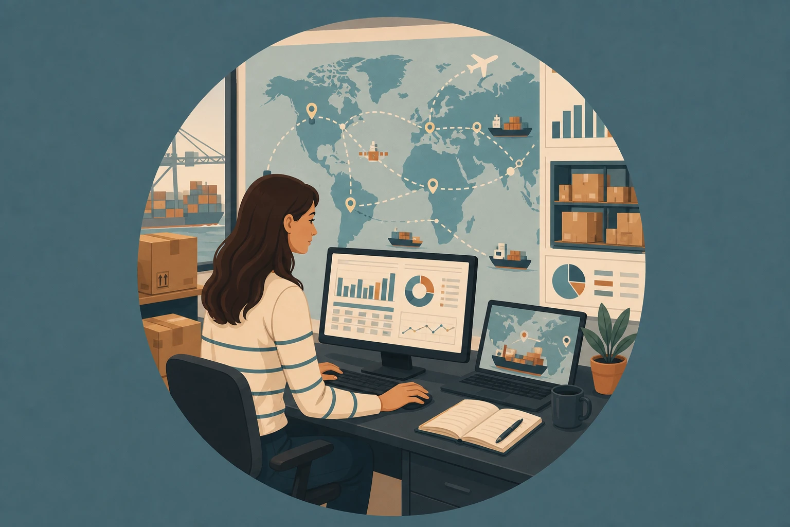 Illustration pour un CV de Planificateur supply chain