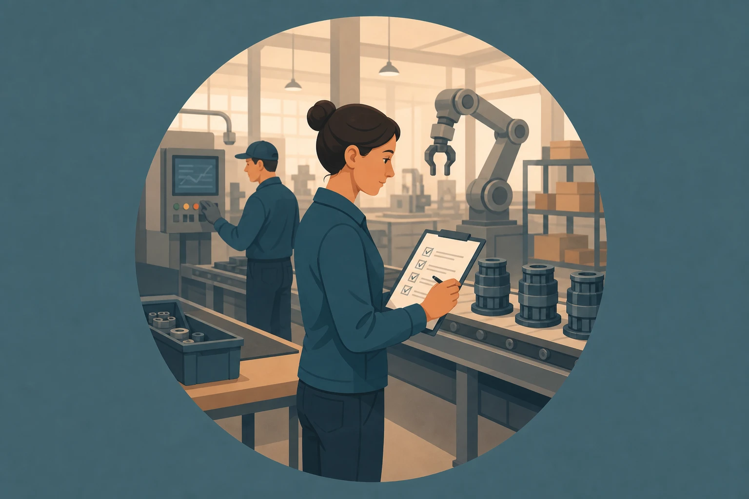 Illustration pour un CV de Qualiticien