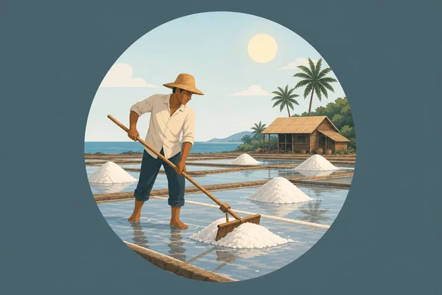 Illustration pour un CV de Saliculteur