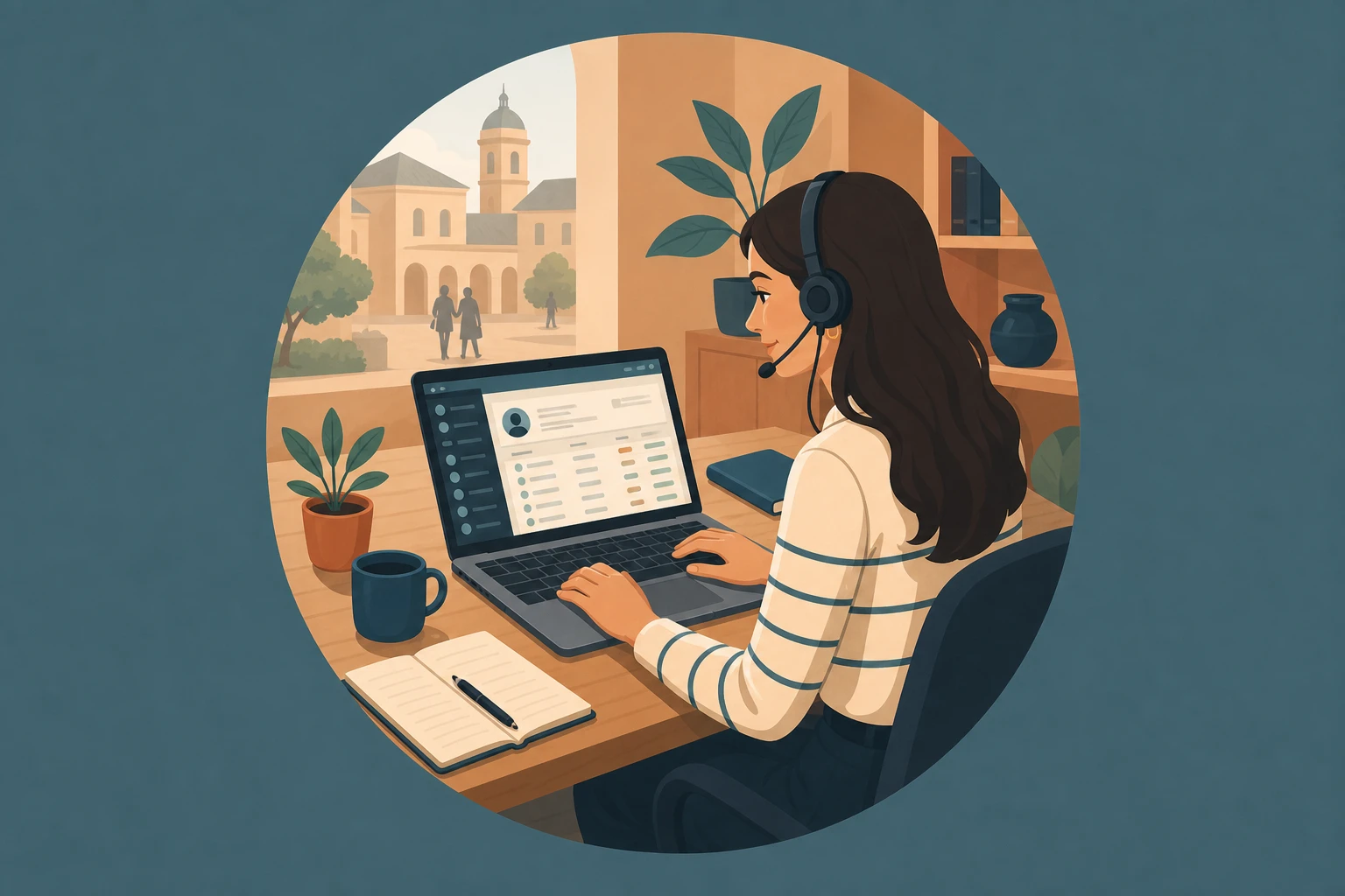 Illustration pour un CV de SDR