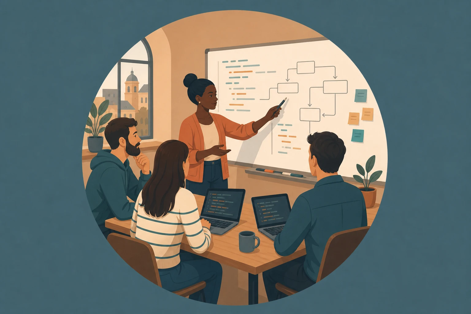 Illustration pour un CV de Technical lead