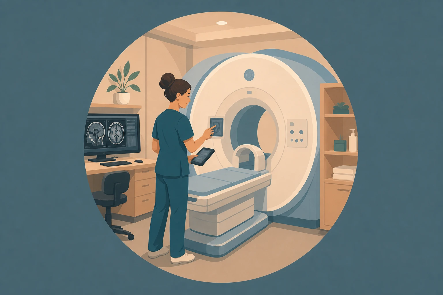 Illustration pour un CV de Technicien IRM