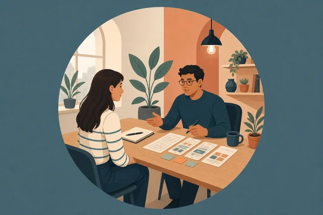Illustration pour un CV de UX researcher