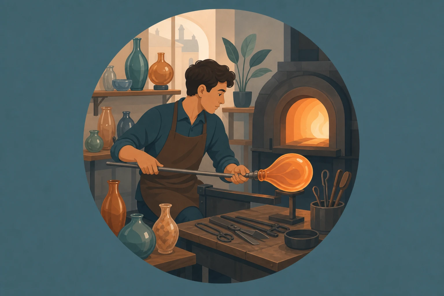 Illustration pour un CV de Verrier