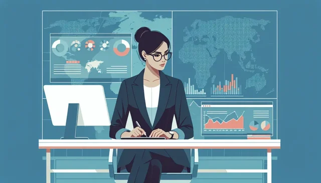 Illustration pour un CV de Acheteur international