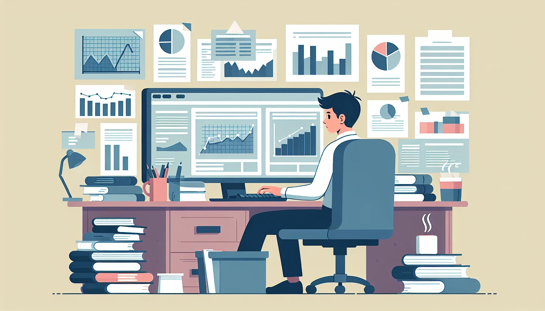 Illustration pour un CV de Chargé d’études