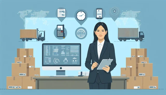Illustration pour un CV de Directeur Logistique