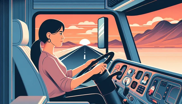 Illustration pour un CV de Chauffeur routier