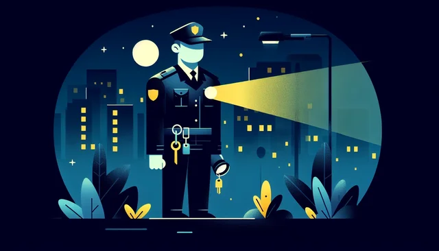 Illustration pour un CV de Veilleur de nuit