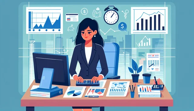Illustration pour un CV de Directeur Financier