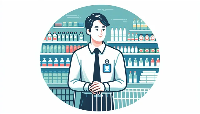 Illustration pour un CV de Manager Grande Distribution