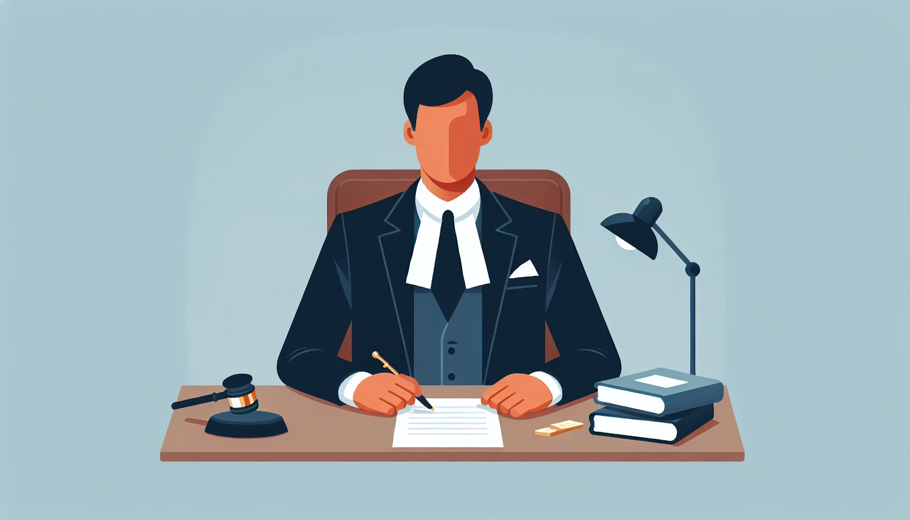 Illustration pour un CV de Clerc de notaire