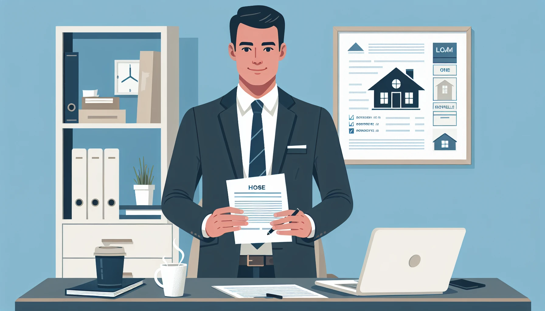 Illustration pour un CV de Négociateur Immobilier