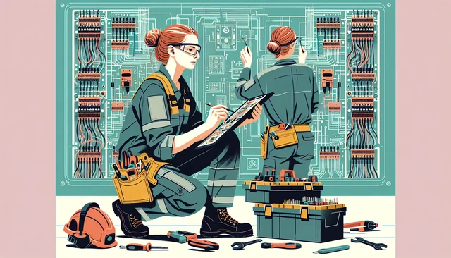 Illustration pour un CV de Technicien Courant Faible