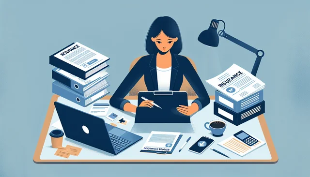 Illustration pour un CV de Courtier en assurance