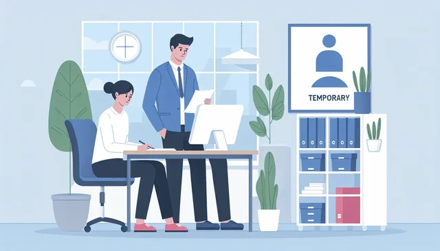Illustration pour un CV de intérimaire