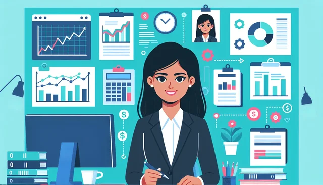 Illustration pour un CV de Cadre financier