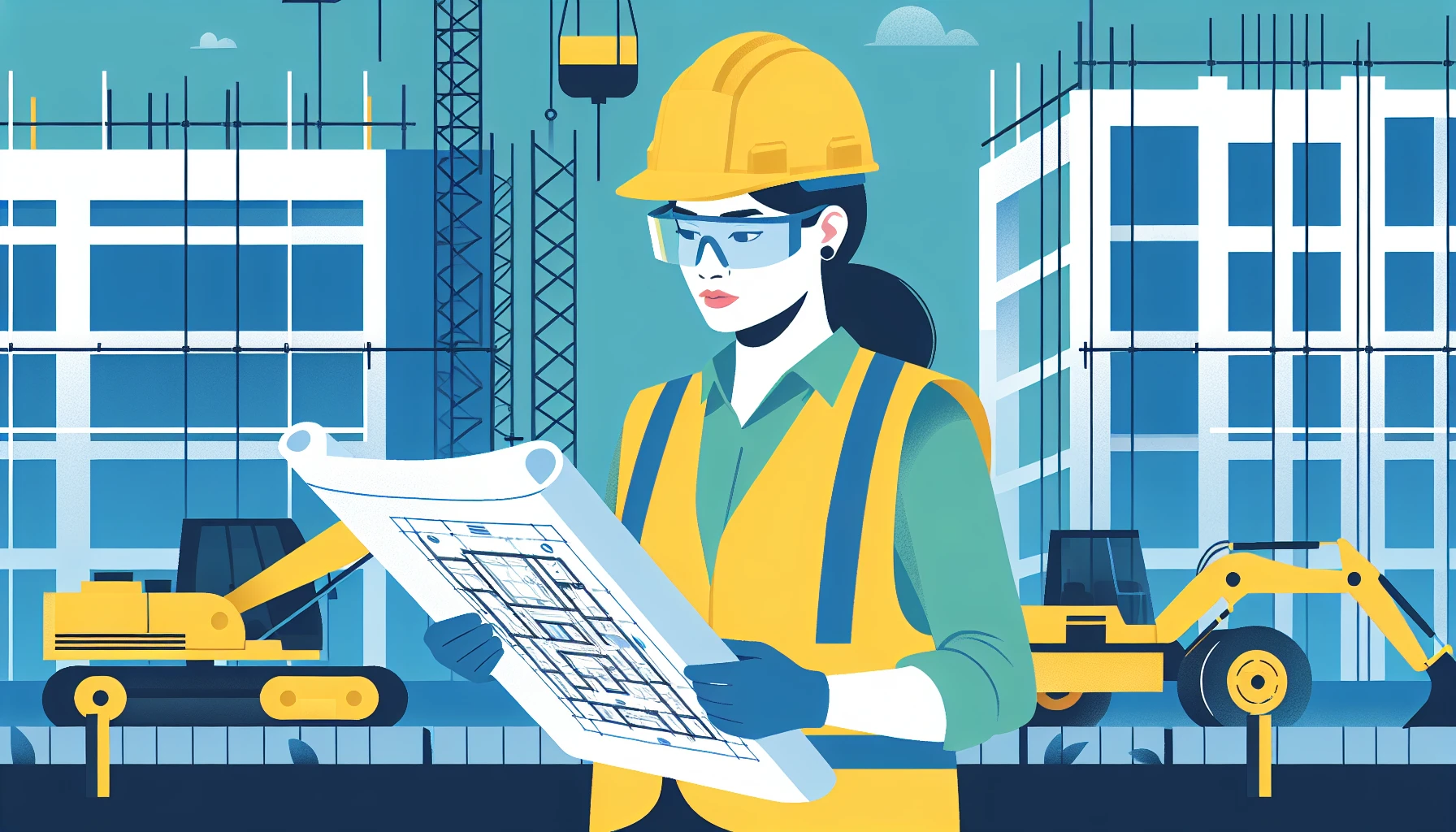 Illustration pour un CV de Ingénieur Travaux