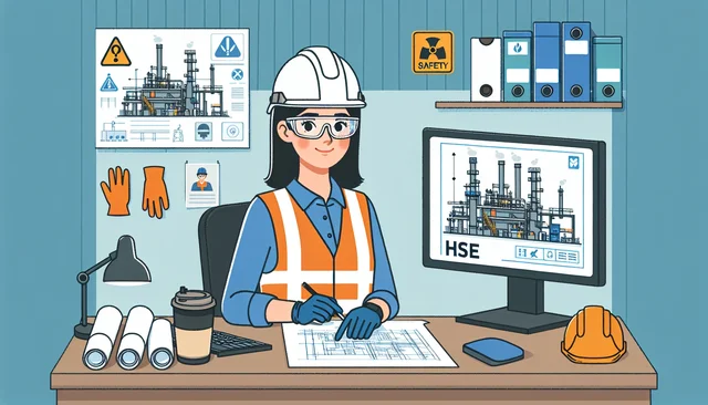 Illustration pour un CV de Ingénieur HSE