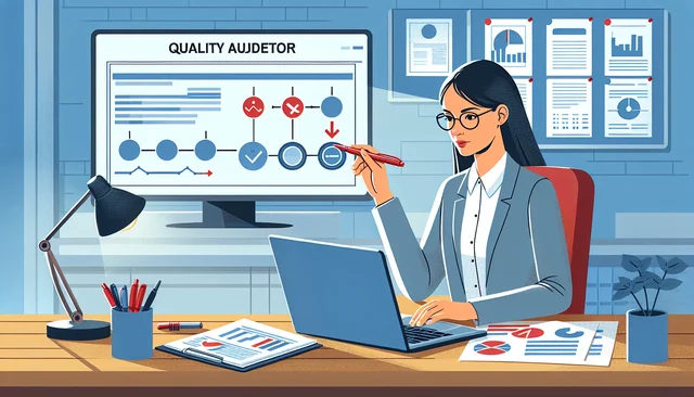 Illustration pour un CV de Auditeur qualité