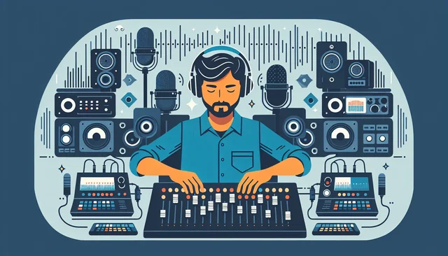Illustration pour un CV de Ingénieur du son