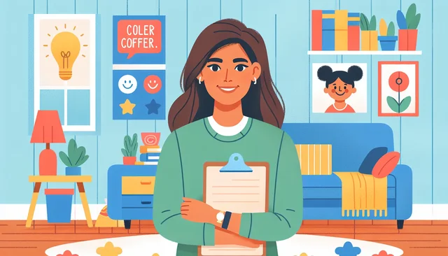 Illustration pour un CV de Travailleur social