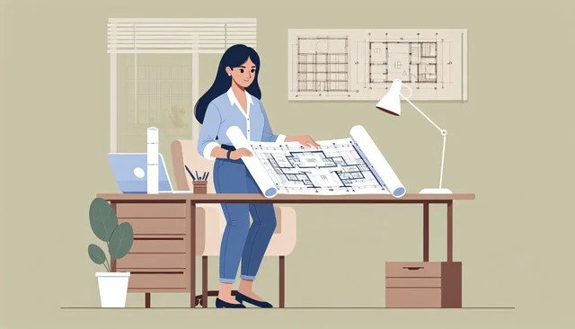 Illustration pour un CV de Dessinateur projeteur