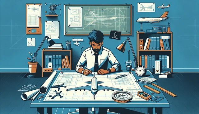 Illustration pour un CV de Ingénieur aéronautique