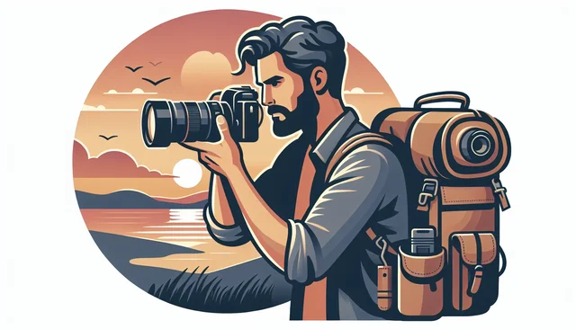 Illustration pour un CV de Photographe