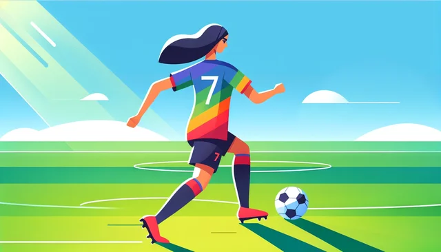 Illustration pour un CV de Footballeur