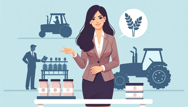 Illustration pour un CV de Commercial agroalimentaire