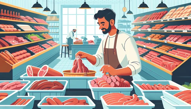 Illustration pour un CV de Charcutier-traiteur