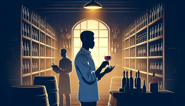 Illustration pour un CV de Oenologue